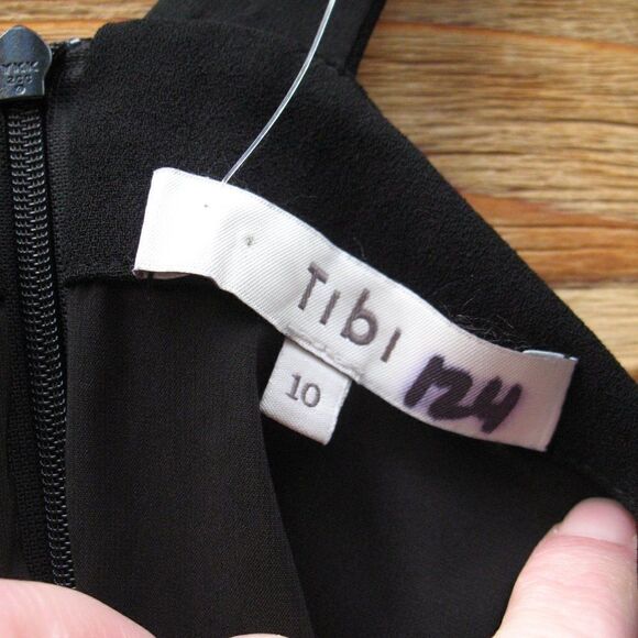 Tibi Black Off the Shoulder Mini Dress - Picture 10 of 10
